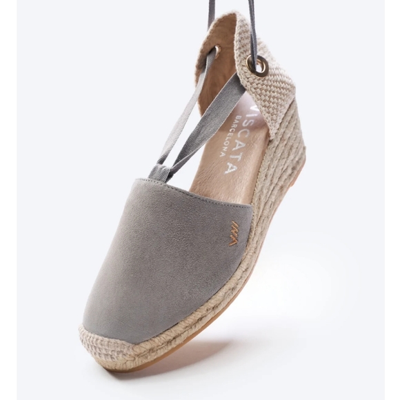 Viscata Shoes - VISCATA FOSCA Ash Suede Wedges Size 39